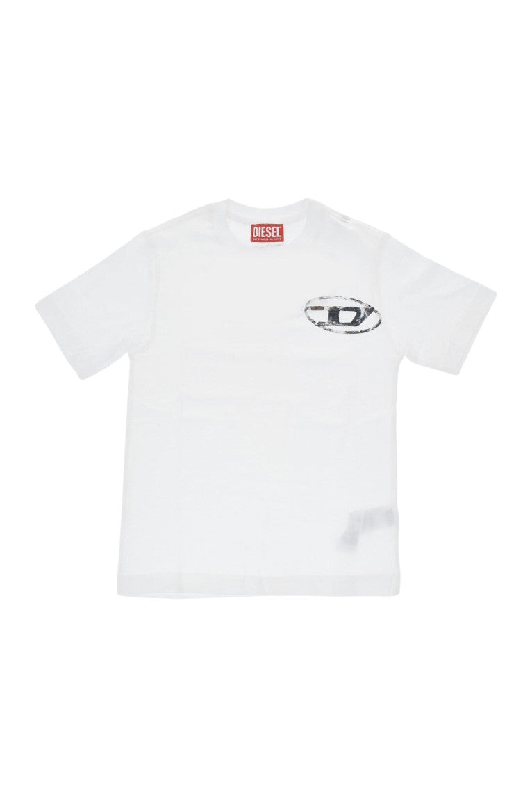 Boys White Logo T-Shirt 1