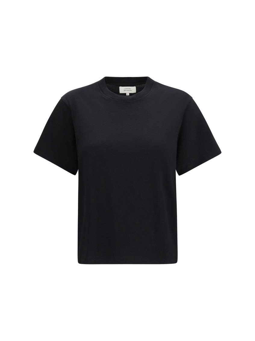 Black Solid Crew Neck T-Shirt 1