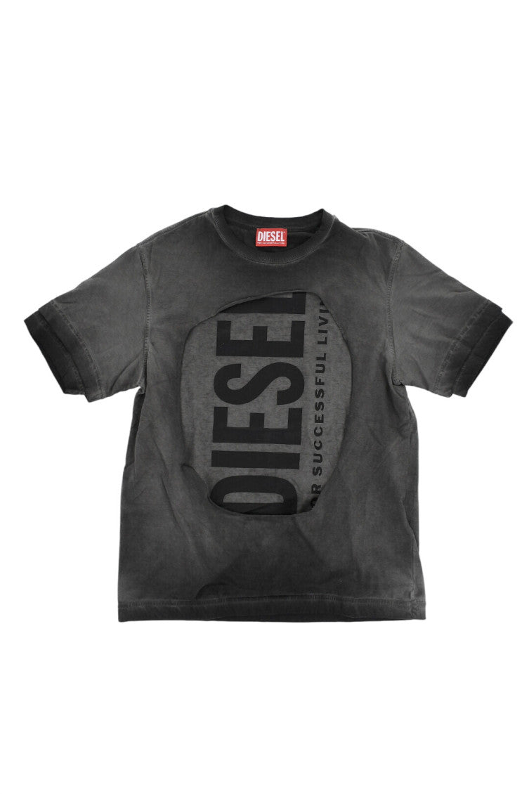 Boys Grey Graphic T-Shirt 1