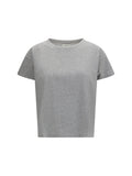 Grey Solid Crew Neck T-Shirt 1