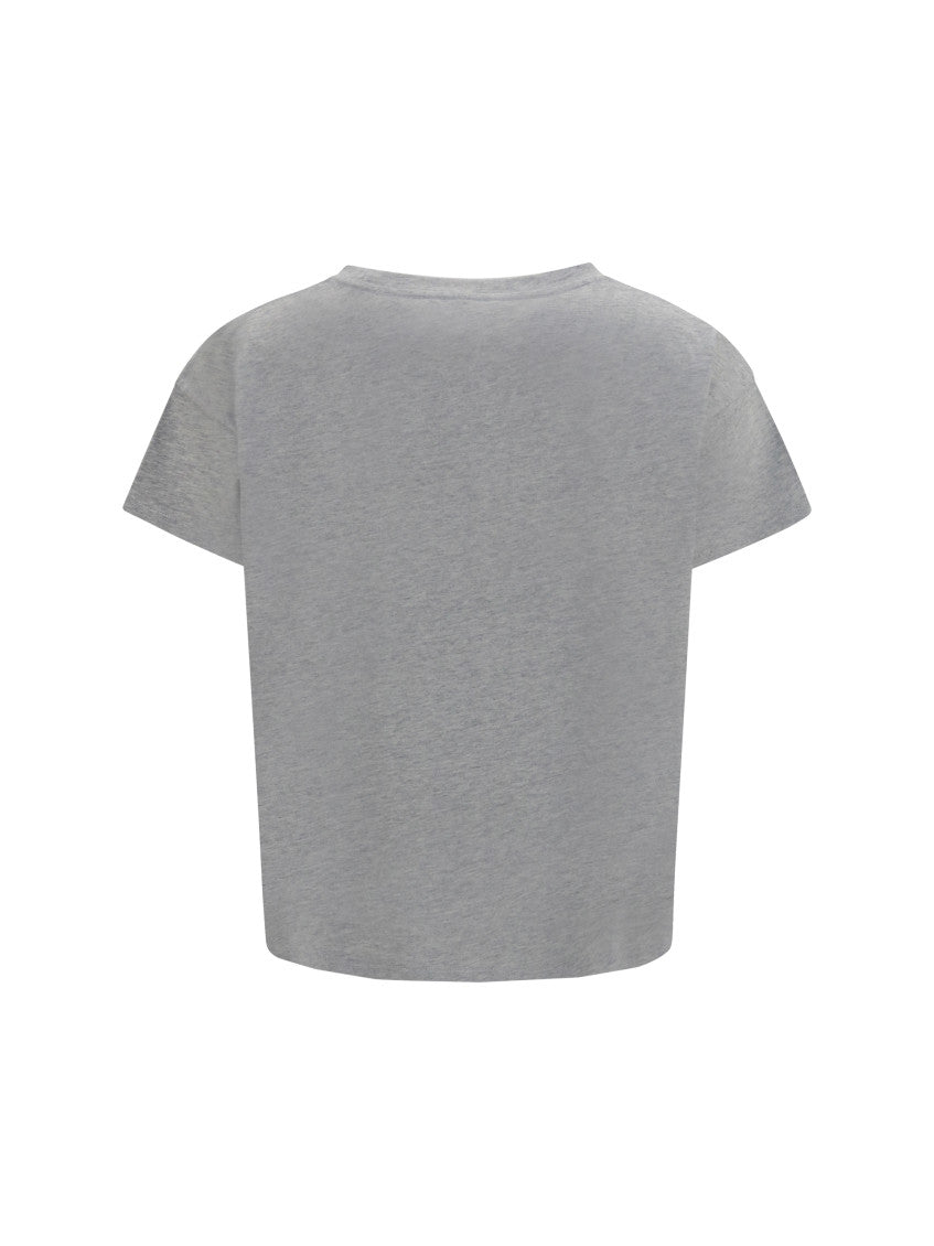 Grey Solid Crew Neck T-Shirt 2