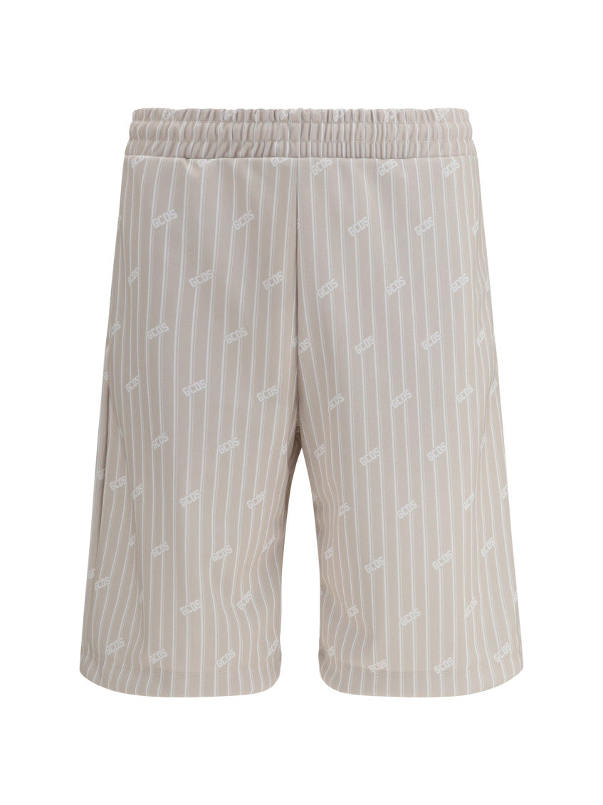 Light Beige Logo Shorts 1