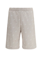 Light Beige Logo Shorts 1