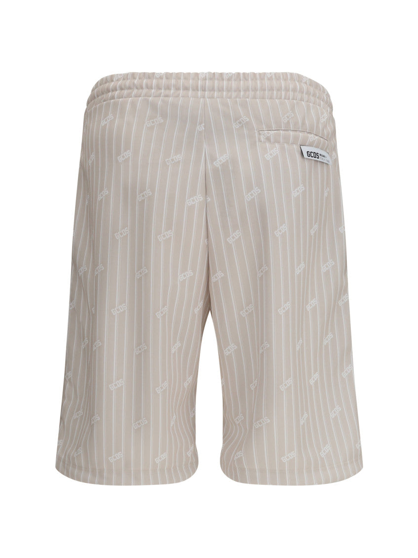 Light Beige Logo Shorts 2