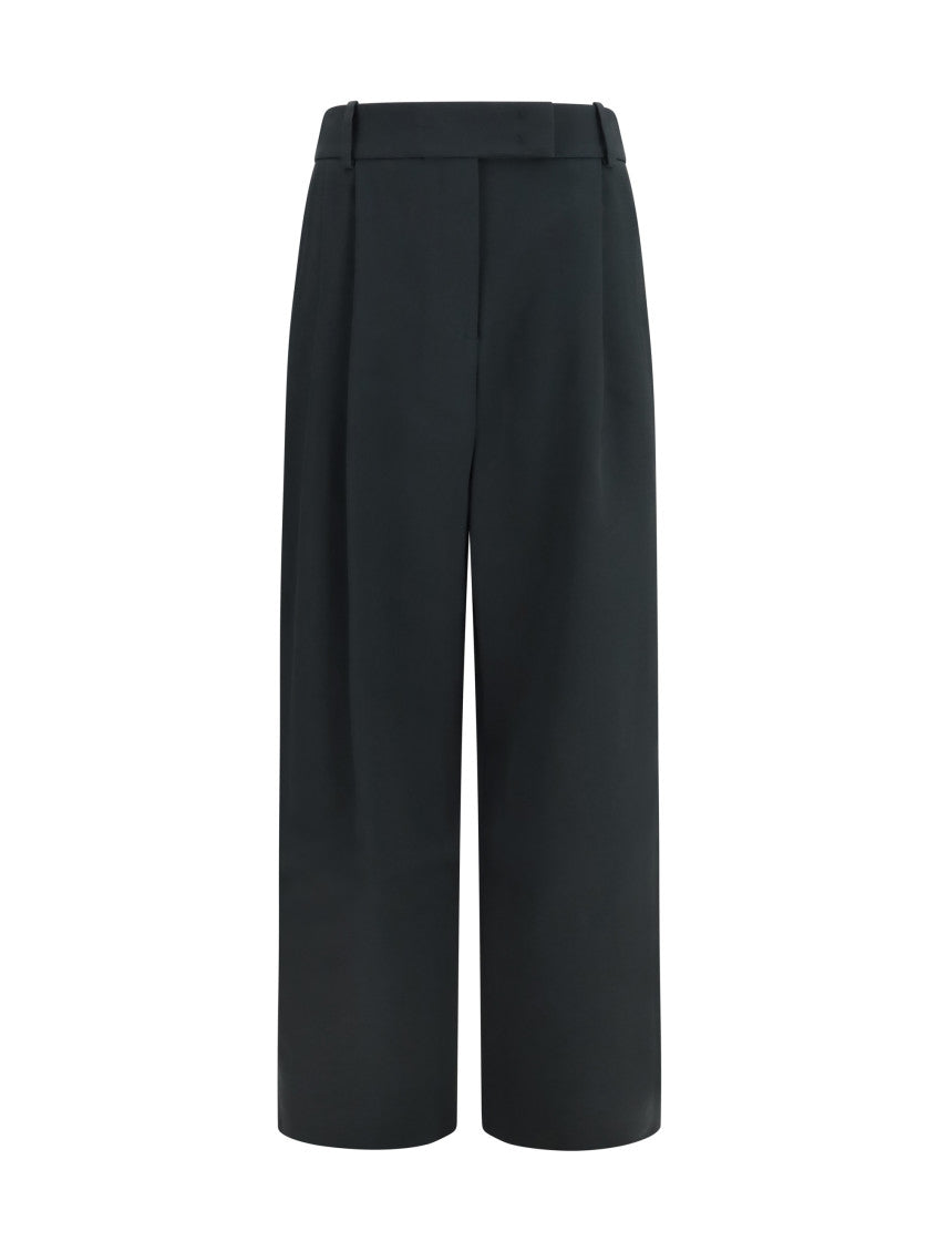 Black Tailored Pleated Pants 1