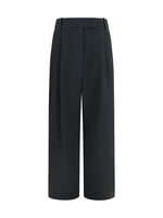 Black Tailored Pleated Pants 1