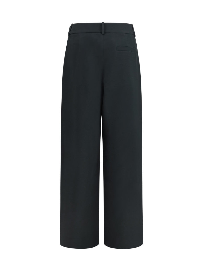 Black Tailored Pleated Pants 2