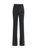 Black Straight Flat Front Pants 1