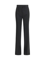 Black Straight Flat Front Pants 1