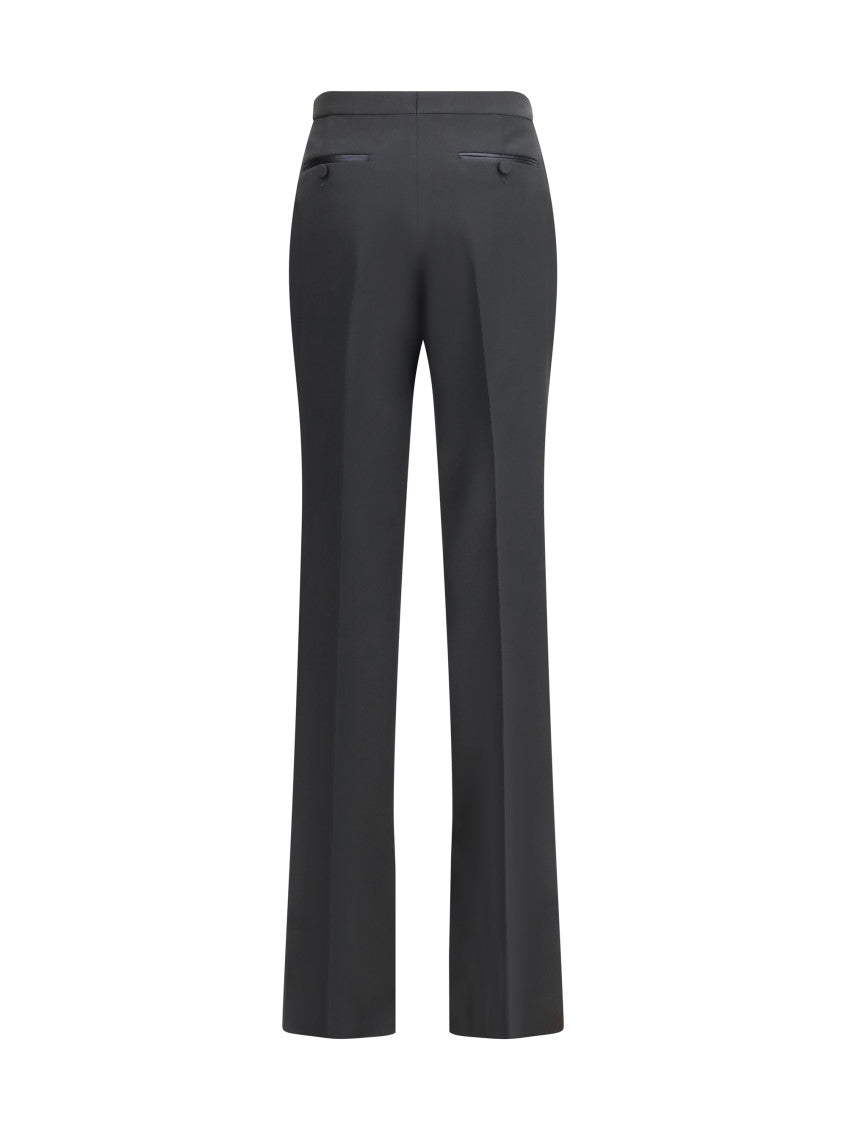 Black Straight Flat Front Pants 2