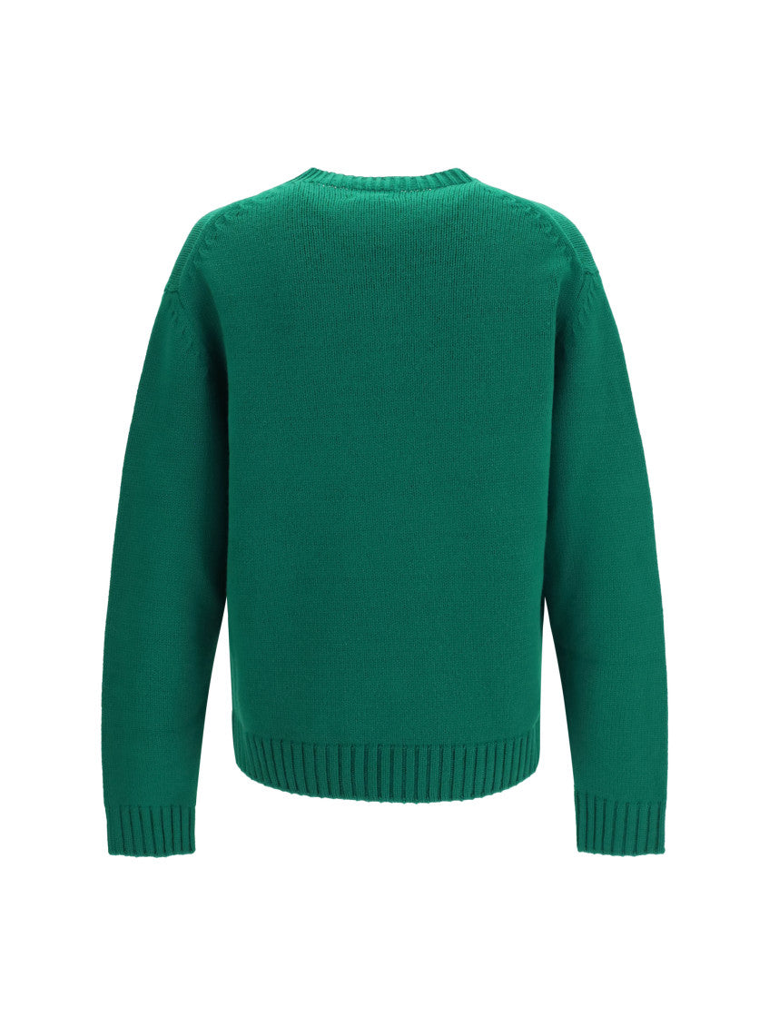 Green Crew Neck Sweater 2