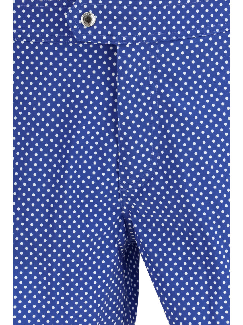 Blue Polka Dot Swim Shorts 3