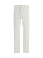 White Mid Rise Jeans 1