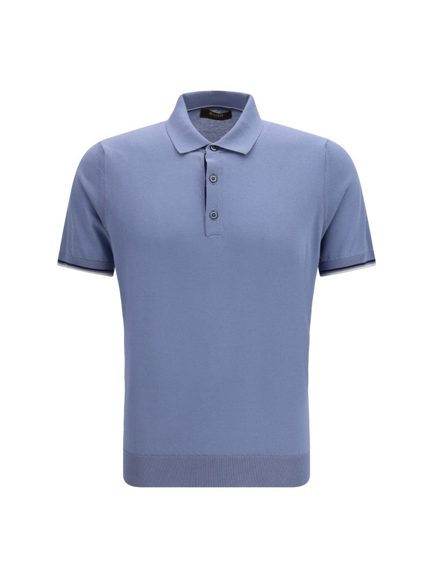 Blue Solid Regular Polo 1