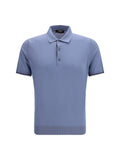 Blue Solid Regular Polo 1