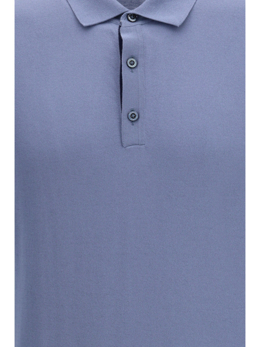 Blue Solid Regular Polo 3