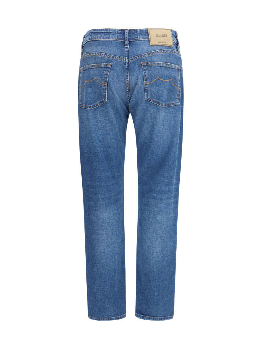 Blue Mid Rise Jeans 2