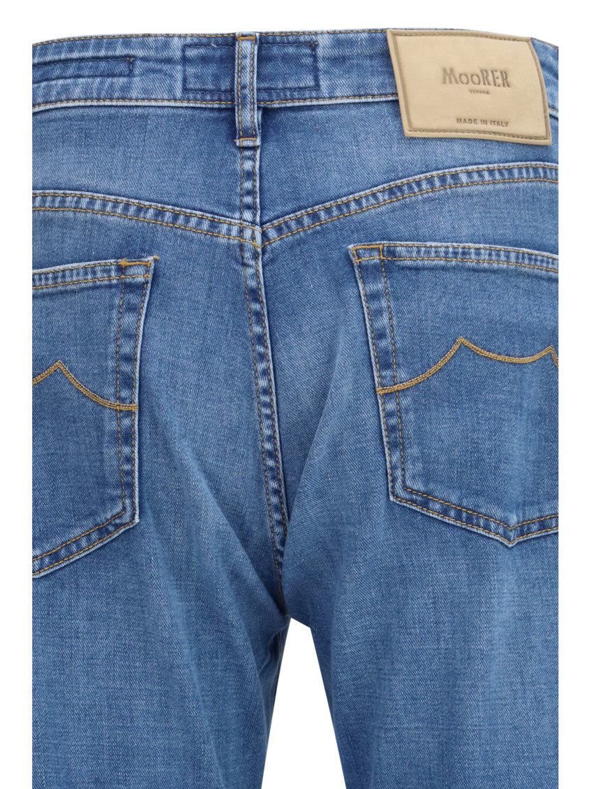 Blue Mid Rise Jeans 3