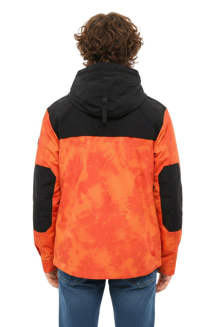 Orange Tie-Dye Hood Jacket 2
