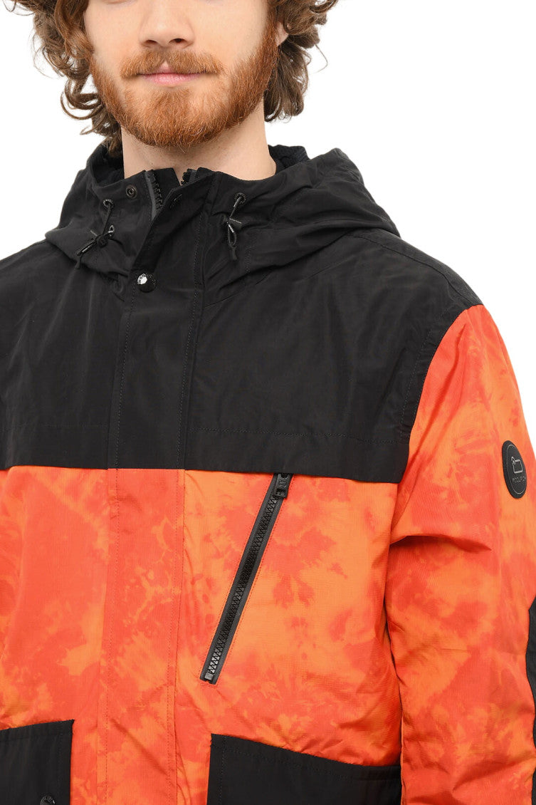 Orange Tie-Dye Hood Jacket 3