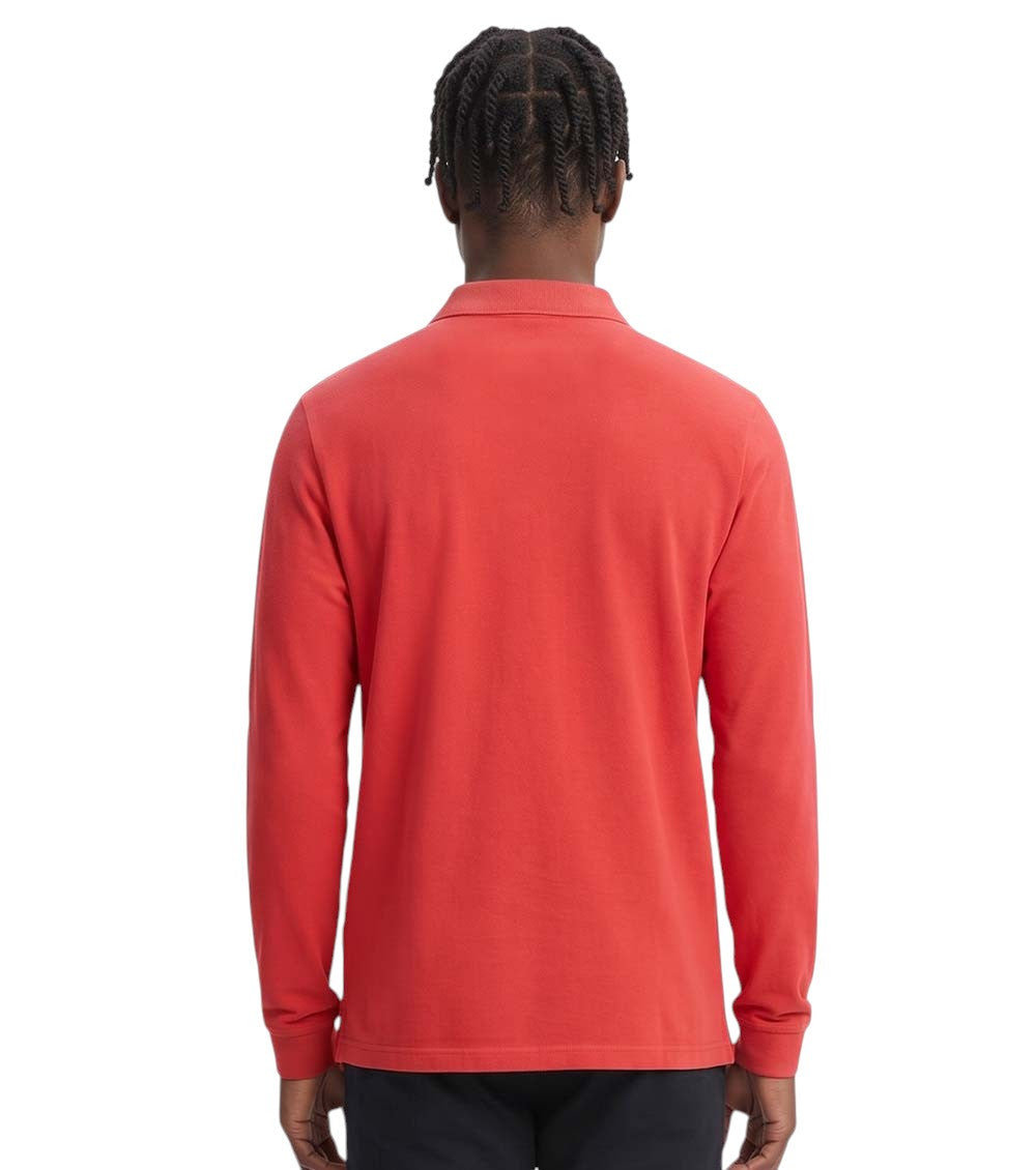 Red Full Sleeves Logo Polo 2