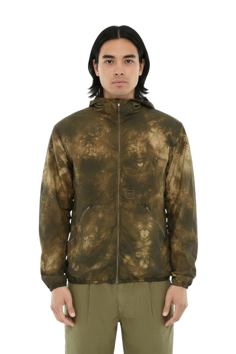 Green Tie-Dye Hooded Jacket 1