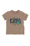 Baby Boys Beige Graphic T-Shirt 1