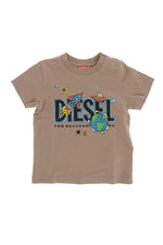 Baby Boys Beige Graphic T-Shirt 1