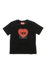 Boys Black Graphic T-Shirt 1