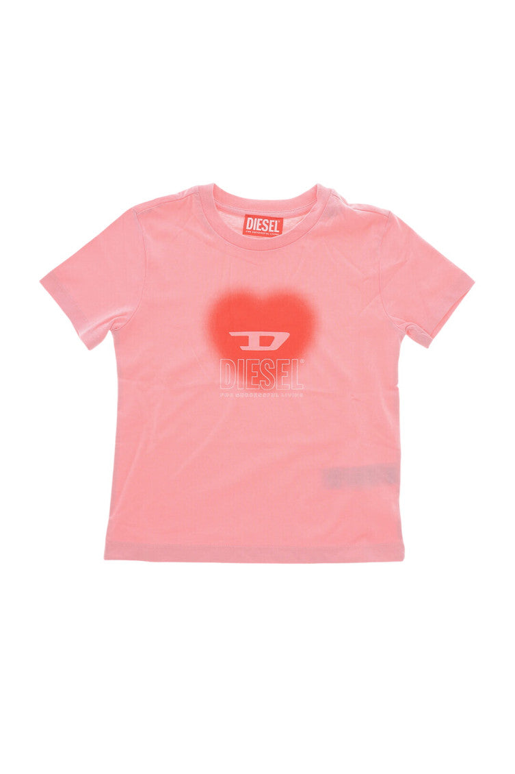 Girls Pink Graphic T-Shirt 1