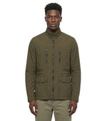 Olive Mock Collar Jacket 1