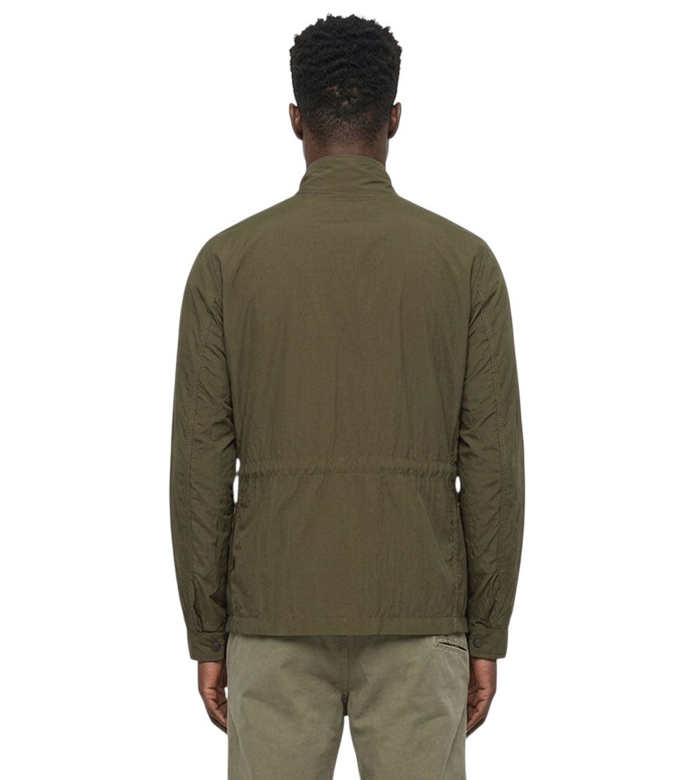 Olive Mock Collar Jacket 2