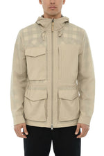 Beige Check Hood Jacket 1