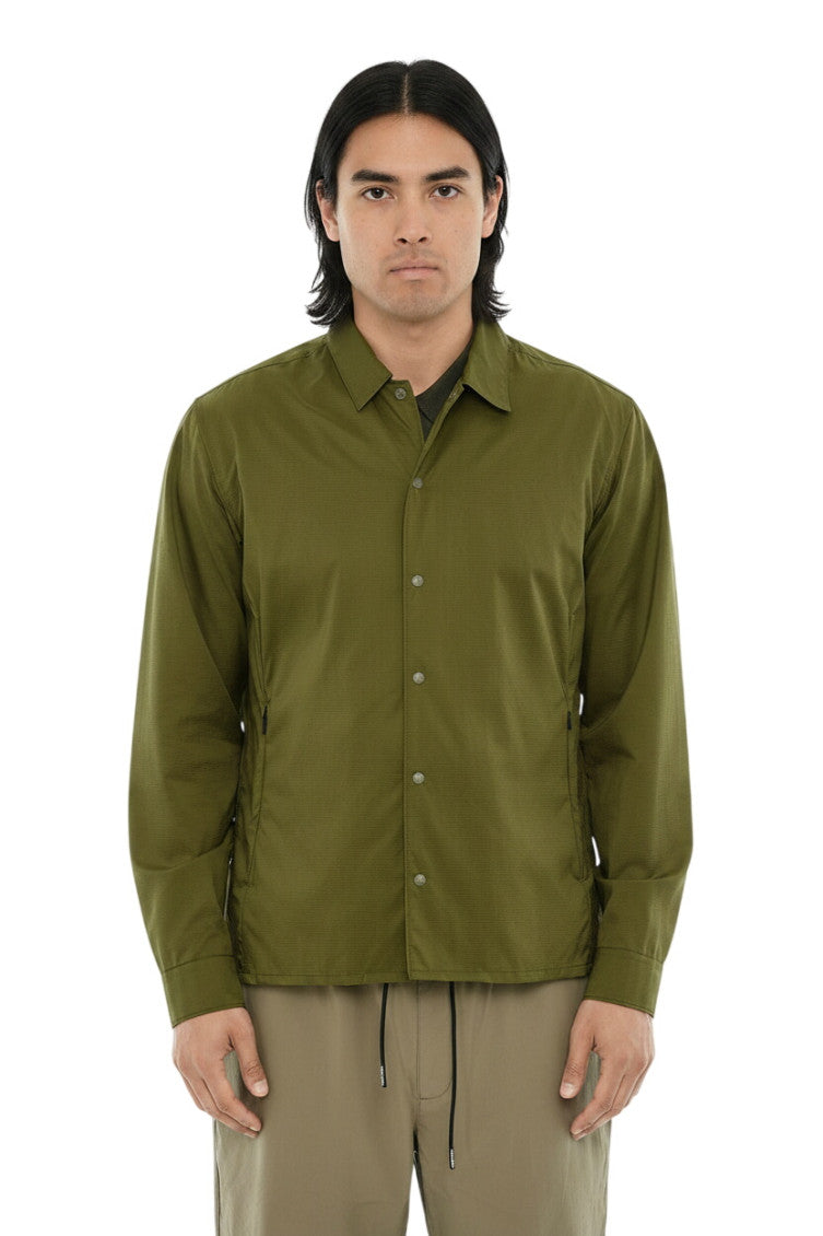 Green Regular Solid Overshirt 1