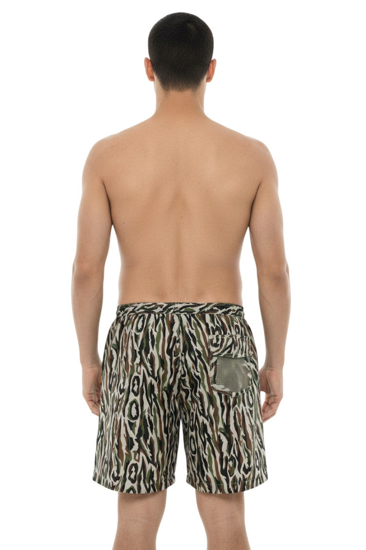 Multicolor Camo Swim Shorts 2