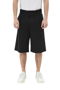 Black Relaxed Solid Shorts 1