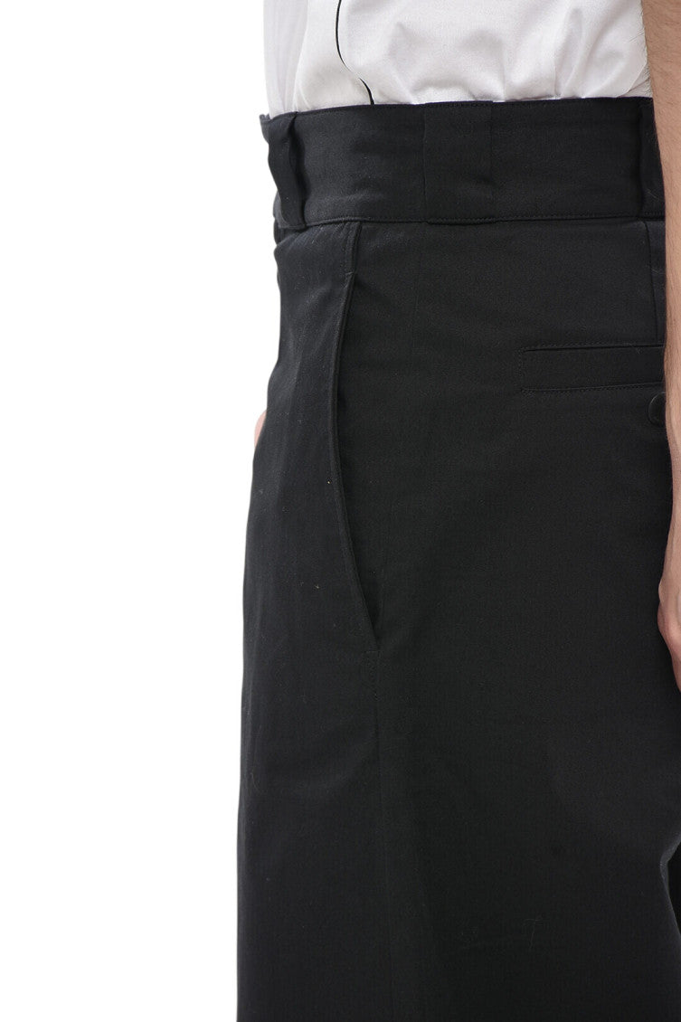 Black Relaxed Solid Shorts 3