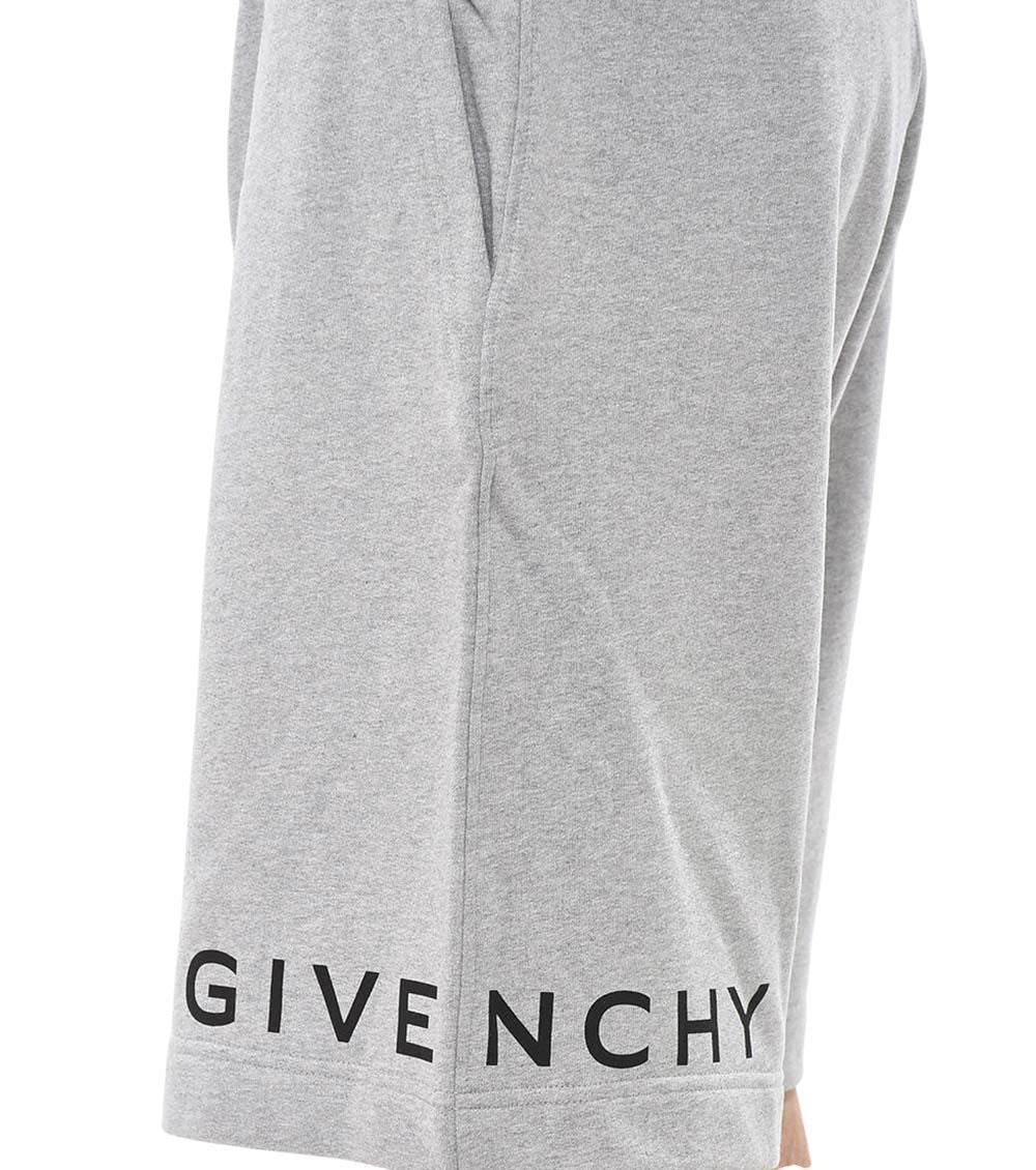 Grey Logo Relaxed Shorts 3