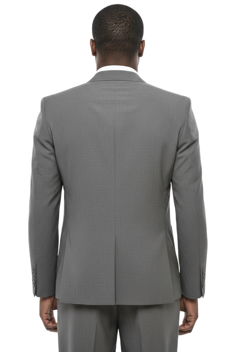 Grey Notched Lapel Blazer 2