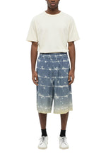 Blue Elasticated Printed Shorts 1