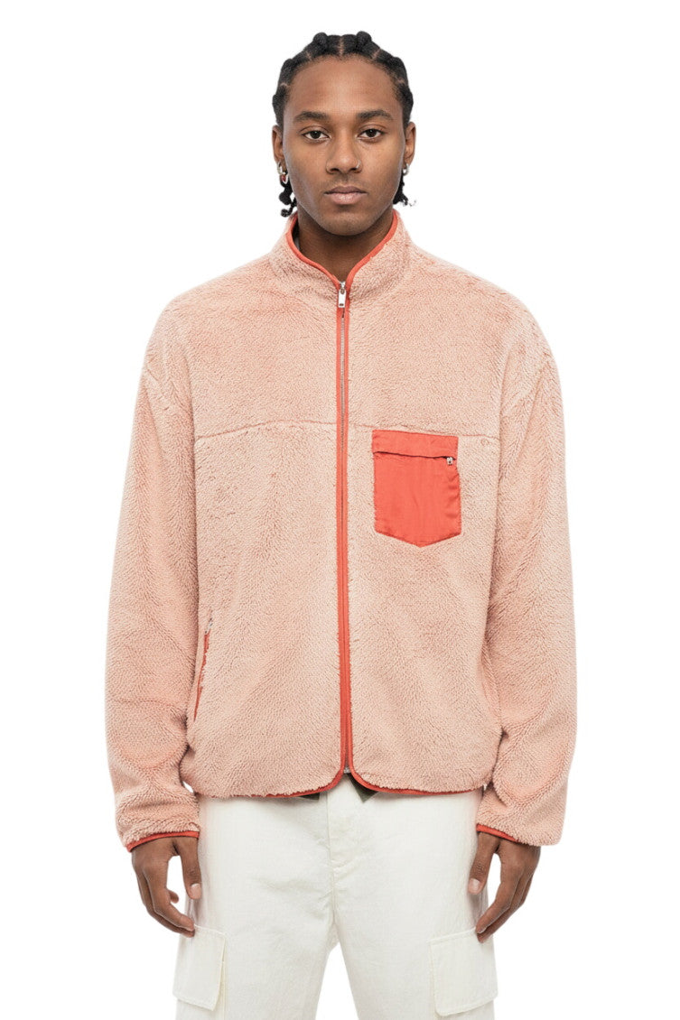 Light Pink Zip Up Sweatshirt 1