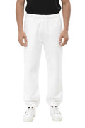 White Elasticated Track Pants 1