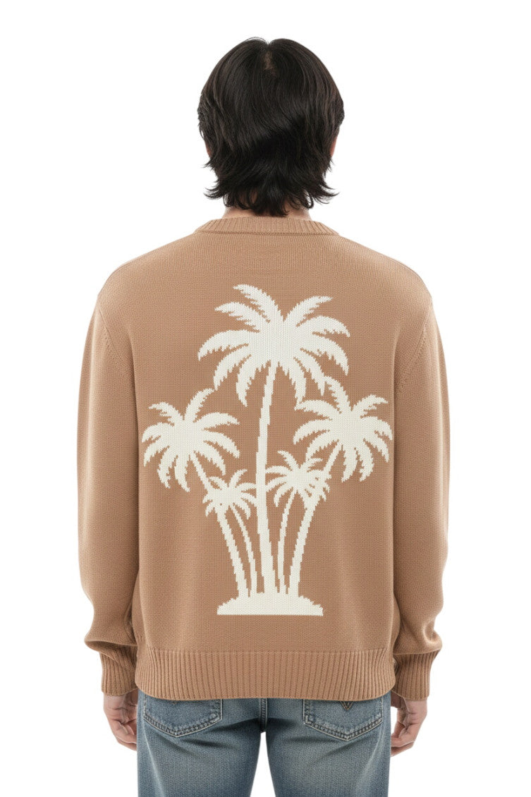 Beige Crew Neck Sweater 2