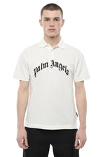White Logo Shirt Collar Polo 1