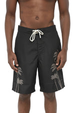 Black Printed Swim Shorts 1