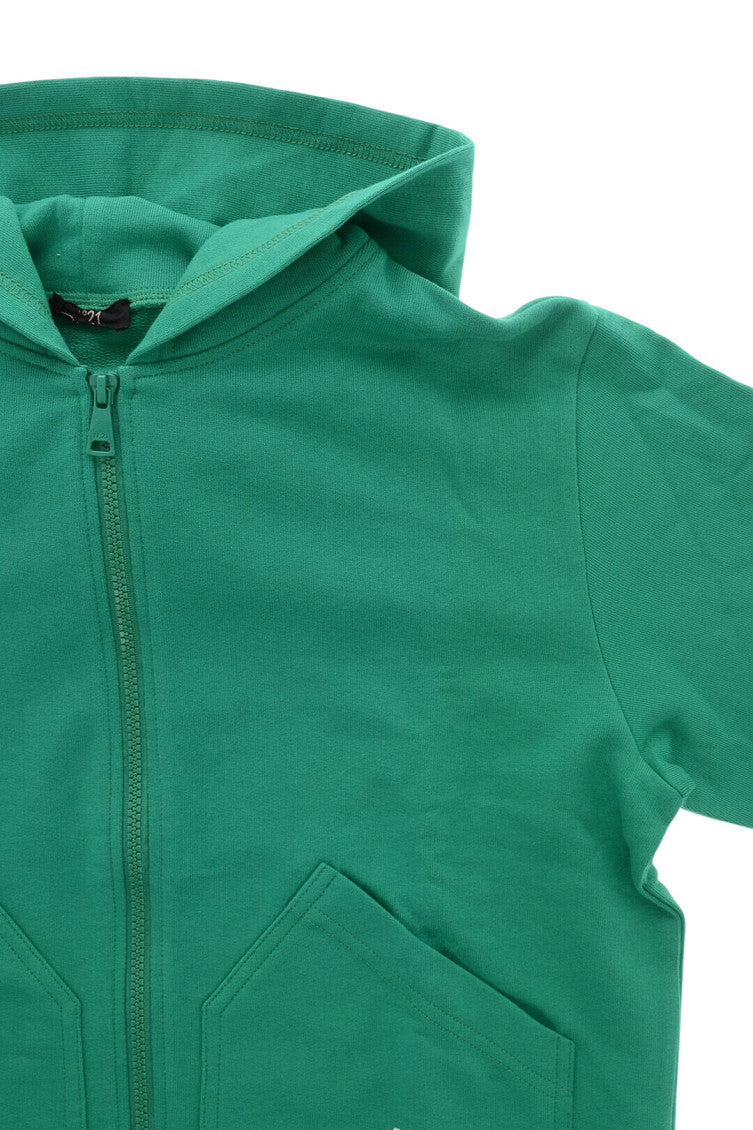 Girls Green Logo Hoodie 3