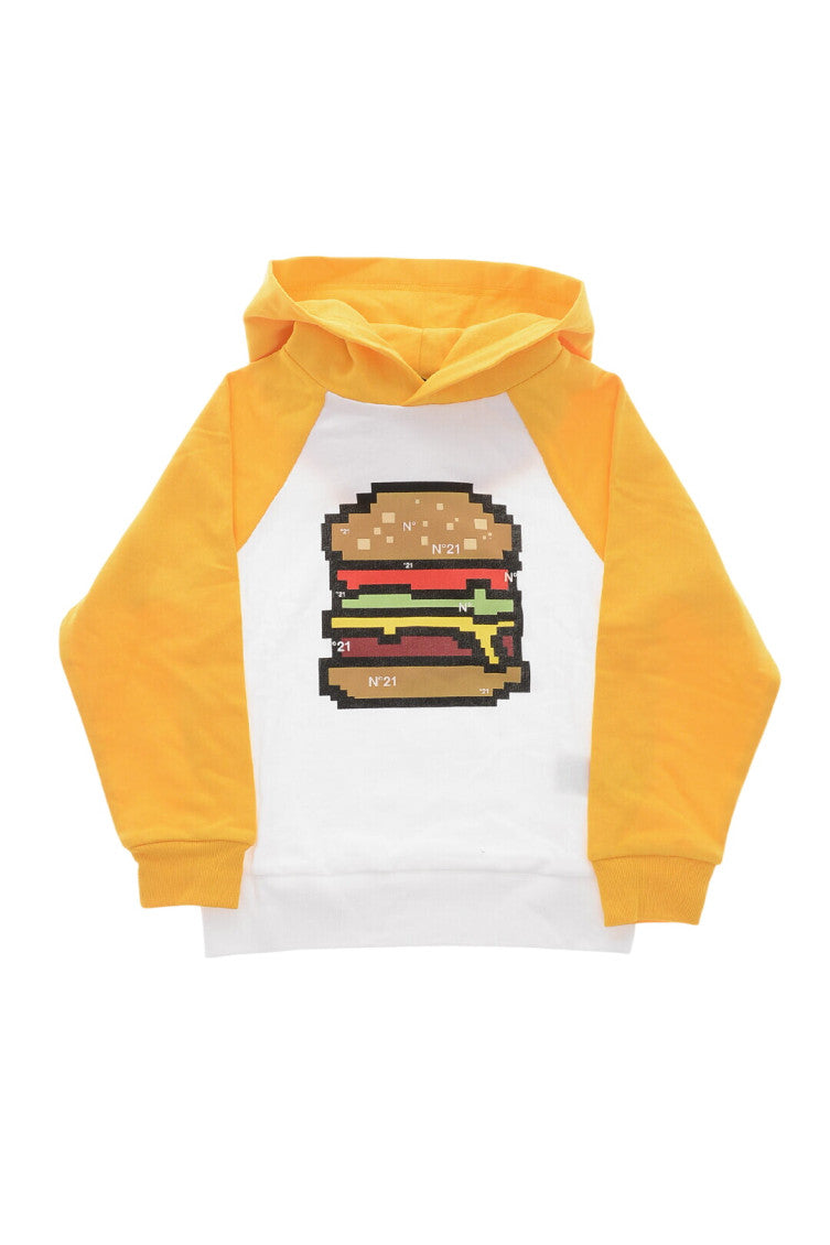 Boys Yellow Graphic Hoodie 1