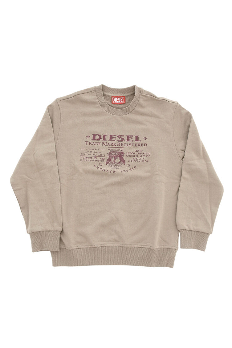 Boys Beige Graphic Sweatshirt 1