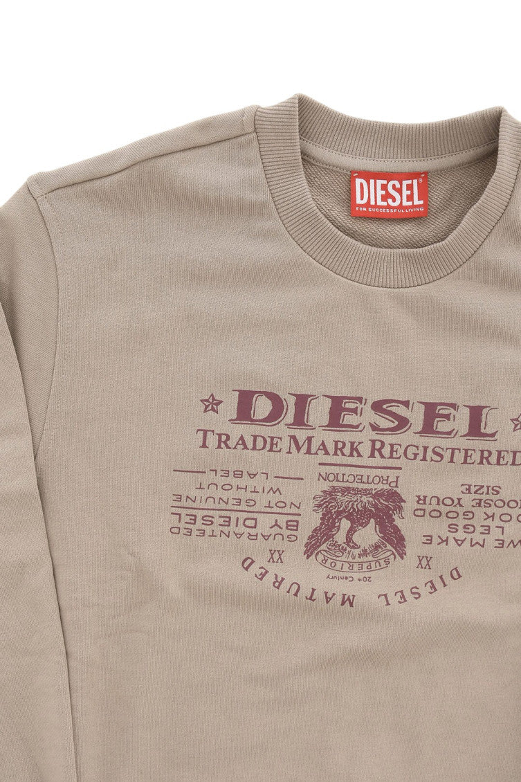 Boys Beige Graphic Sweatshirt 3
