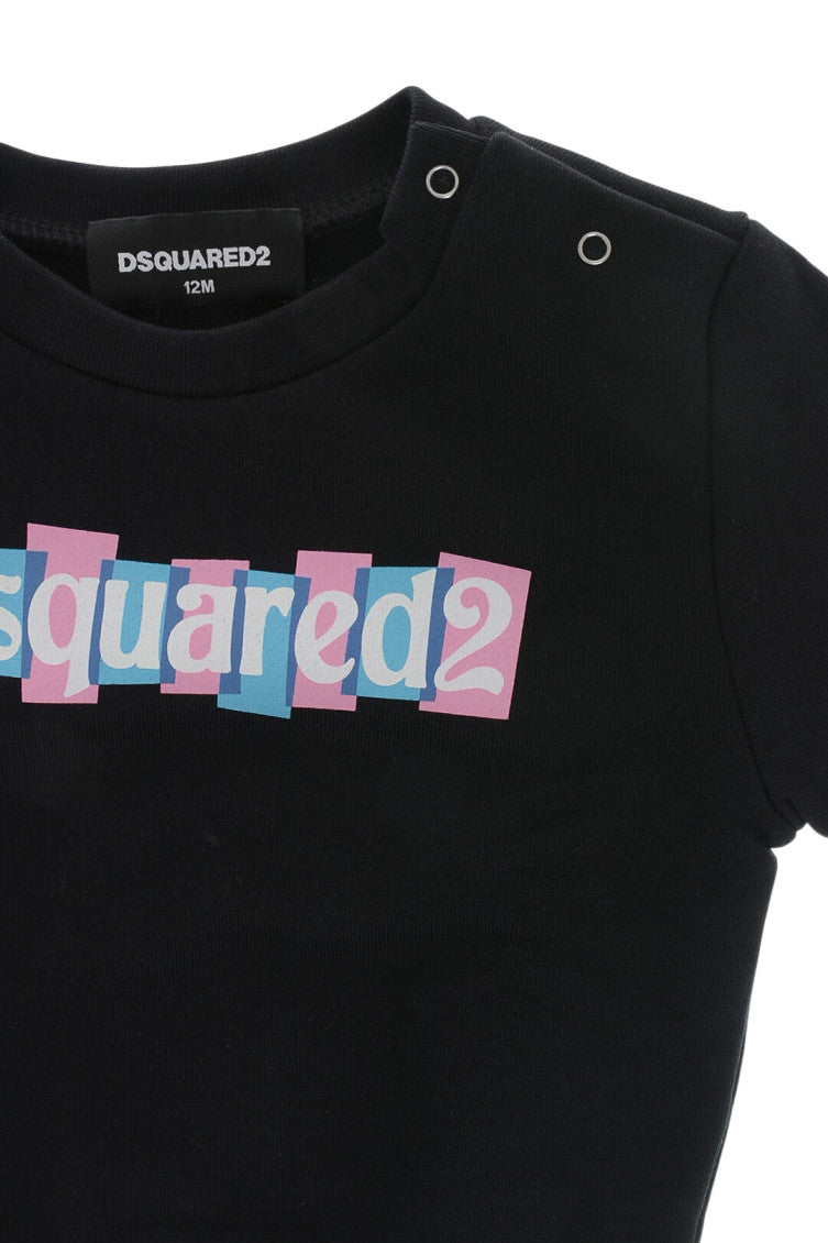 Baby Girls Black Logo Sweatshirt 3